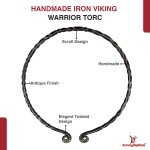 Viking Warrior Handmade Iron Torc Necklace