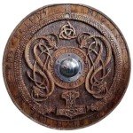 Viking 24" Wooden Shield - Norse Battle Decor