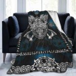 Viking Norse Mythology Warm Plush Throw Blanket