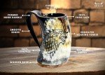 Viking Fenrir Engraved Drinking Horn Mug