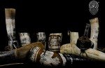 Viking Fenrir Engraved Drinking Horn Mug