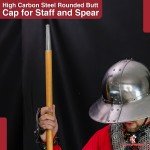 Hand Forged Viking Spangenhelm Spear Butt Cap