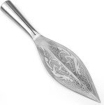 Viking Spangenhelm Throwing Spear Head - High Carbon Steel