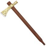 Mini Engraved Viking Throwing Axe with Steel Blade