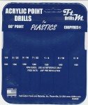 Norseman 7pc Acrylic Point Drill Bit Set