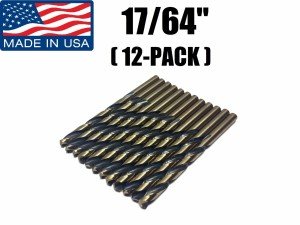 Norseman Viking Drill Bits - 12 Pack, 17/64