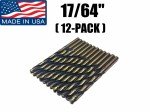 Norseman Viking Drill Bits - 12 Pack, 17/64