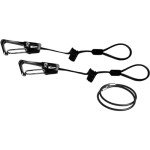 Black Coiled G3 Ski Leash - Pair