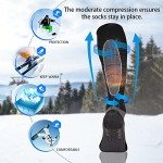 Merino Wool Ski Socks - Thermal Winter Gear (3 Pairs)