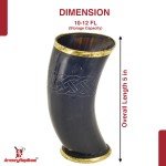 Norse Viking Hooded Raven Drinking Tankard