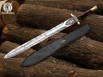 Handmade Viking Riptide Sword with Etching