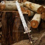 Handmade Viking Riptide Sword with Etching