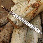 Handmade Viking Riptide Sword with Etching
