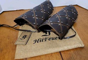 Fenrir Viking Gauntlet - Faux Leather Arm Armor