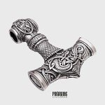 Extra Large Mjolnir Pendant - Thor's Hammer Necklace