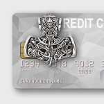 Mjolnir Pendant with Wolves - Norse Viking Necklace