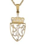 Norway 5 Kroner Coin Necklace Pendant