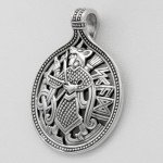 Skadi Norse Goddess Winter Pendant - Sterling Silver
