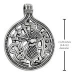 Skadi Norse Goddess Winter Pendant - Sterling Silver