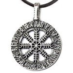 Viking Helm of Awe Silver Necklace – Norse Pendant