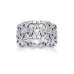 Borre Knot Viking Braided Sterling Silver Ring