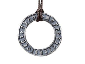 Elder Futhark Runes Talisman Necklace - Viking Style
