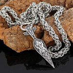 Odin's Gungnir Pendant Necklace – Stainless Steel Viking Jewelry