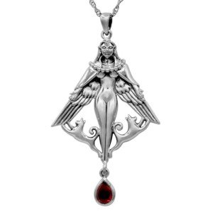 Freya Pendant Necklace - Sterling Silver Norse Goddess