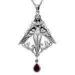 Freya Pendant Necklace - Sterling Silver Norse Goddess