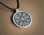 Viking Compass Necklace - Baldur Vegvisir Pendant