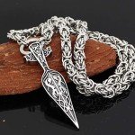 Odin's Gungnir Pendant Necklace – Stainless Steel Viking Jewelry