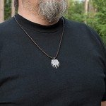 Norse Viking Bear Claw Pendant Necklace for Men