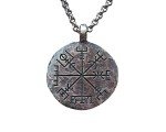 Baldur 925 Silver Viking Compass Necklace