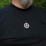 Valknut Pendant Necklace in Sterling Silver