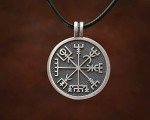 Viking Compass Necklace - Baldur Vegvisir Pendant