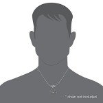 Celtic Viking Skull Mjolnir Pendant in Silver