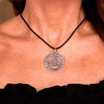 Valknut Pendant Necklace in Sterling Silver