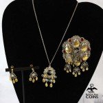 Norse-Inspired Silver and Gold Jewelry Set