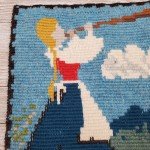 Guri Tapestry Needlepoint Norwegian Folk Art Wall Hanging