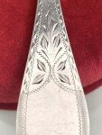 Antique 1890 Norwegian Spissgravert Coin Silver Spoon