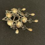 Norseman 830S Silver Solje Brooch with Dangles