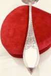 Antique 1890 Norwegian Spissgravert Coin Silver Spoon
