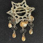 Norseman 830S Silver Solje Brooch with Dangles