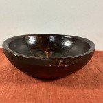 Hand-Painted Norwegian Rosemaling Wooden Bowl 7.25