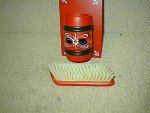 Hand-Painted Vintage Rosemaling Wood Brush Holder