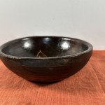 Hand-Painted Norwegian Rosemaling Wooden Bowl 7.25