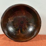 Hand-Painted Norwegian Rosemaling Wooden Bowl 7.25