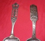 Set of 5 Antique Norwegian Silver Decorative Spoons