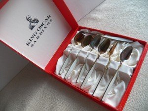 Norseman Enamel Spoon and Fork Set