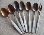 Norseman Enamel Spoon and Fork Set